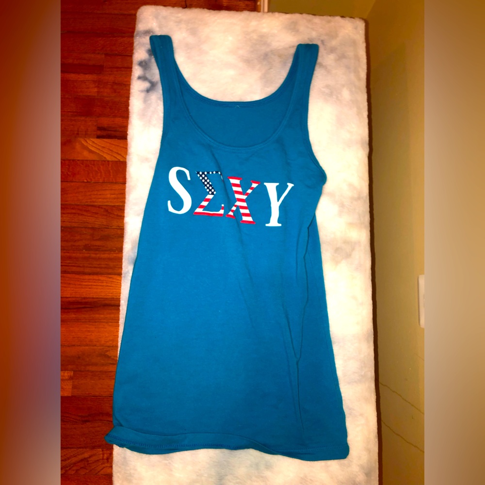 Sigma Chi Frat Tank Top S Σχ y America Fraterinity Greek Life Cami